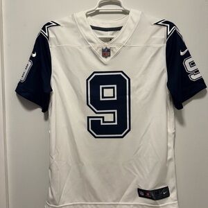 Romo White and Navy Cowboys Jersey